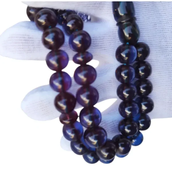 Purple Misbaha Prayer Beads | 33 Tasbih Beads | Islamic Gift | Amethyst Tasbeeh | Muslim Rosary | Men Women Ramadan Gift