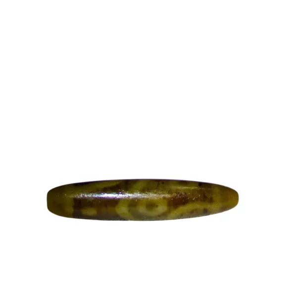 58mm Natural Tiger 4 Eye Dzi Bead – Oval Barrel Shape, Polished Healing Crystal for Jewelry Making, Meditation, Reiki Energy