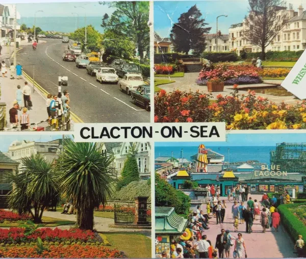 Vintage 1973 Clacton-on-Sea Postcard UK | Colourmaster | Coastal Essex Souvenir | Written & Stamped | British Seaside Collectible
