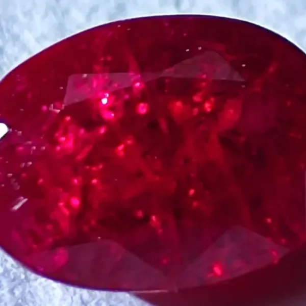 Natural Deep Red Ruby 1.95 Ct Oval Cut Loose Gemstone | 7.7x5.6mm | Untreated July Birthstone for Jewelry or Collection