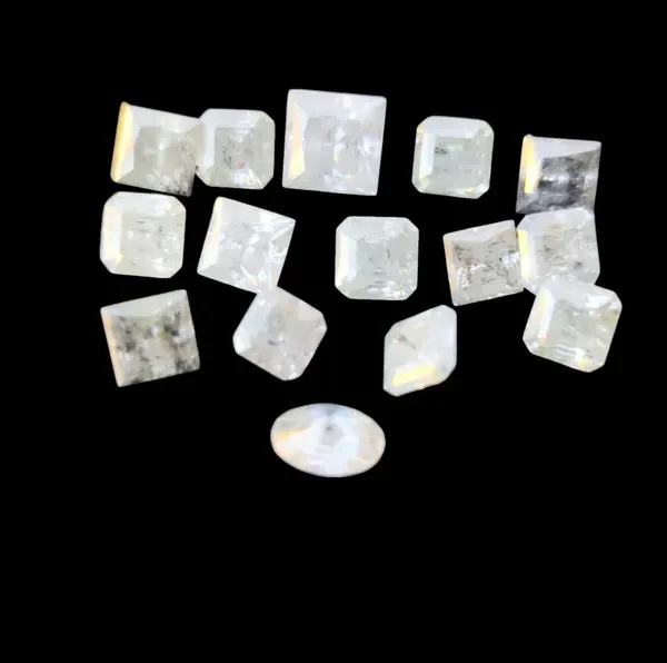 12.45 Ct Natural Loose Fancy Yellow Raw Diamond Lot – Asscher Cut for Jewelry, Engagement, Collector’s Gemstones