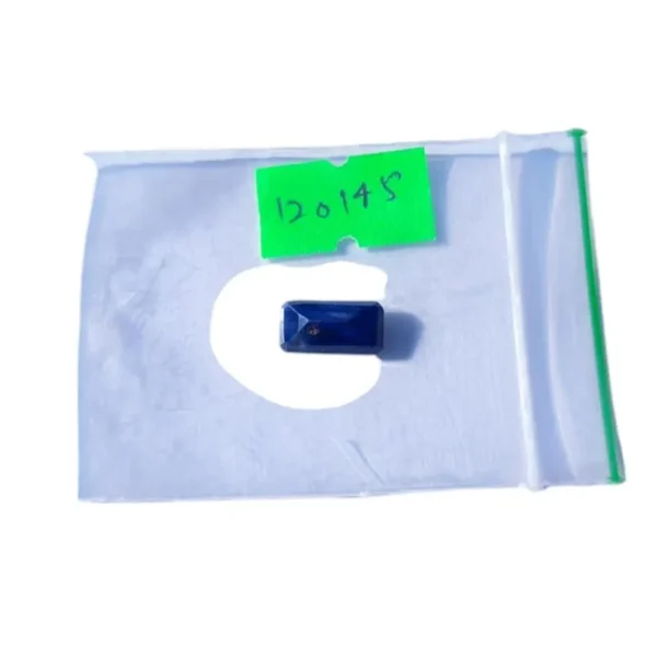 Natural Blue Corundum Sapphire Gemstone | Rectangular Cut Loose Stone for Jewelry Making | Deep Blue Crystal | ID 120145 | MSGL certified