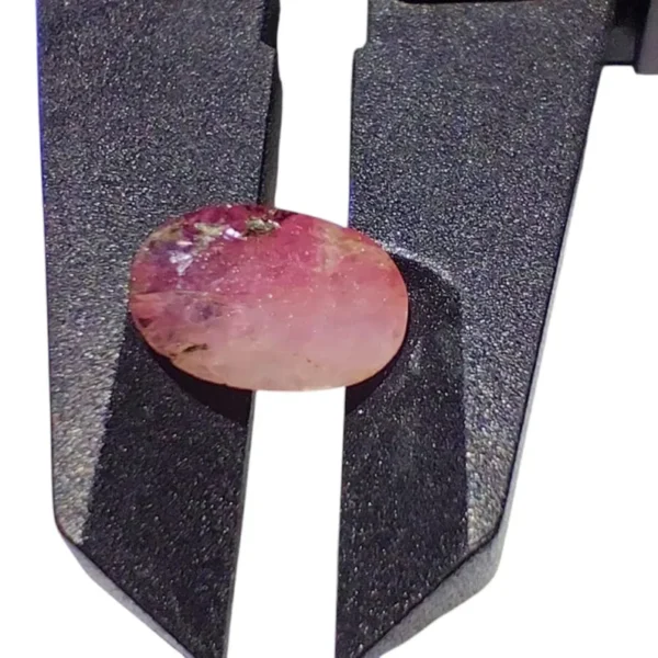 Natural Ruby Gemstone 3.40 Ct Oval Cut Pinkish-Red Loose Stone for Jewelry | Unheated Untreated Ruby Crystal | July Birthstone