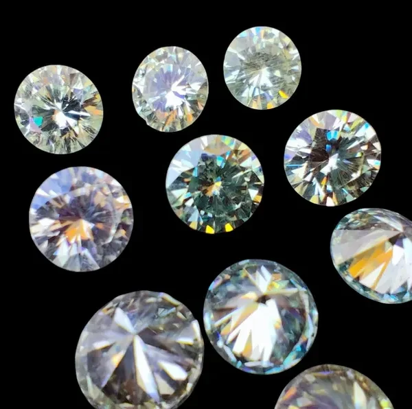 10PCS Round Brilliant Cut Moissanite Gems 17.95CT – Loose Stones for Jewelry Making, Dazzling Diamond Alternative – abbottbrands