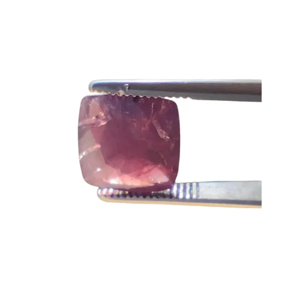 Natural Pinkish Purple Sapphire Gemstone 11.05ct | Cushion Cut Loose Sapphire | Raw Unheated Corundum Crystal for Jewelry Making