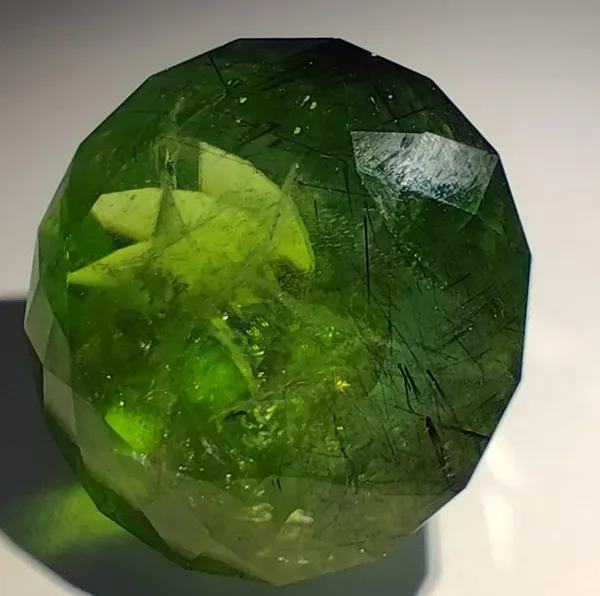 Natural Green Peridot Gemstone 66.25crt | Faceted Loose Stone | Raw Crystal with Inclusions | Healing Crystal | Jewelry Making