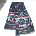 Authentic Hermès Paris luxury accessory with iconic embroidered H logo - vintage collectible fashion item