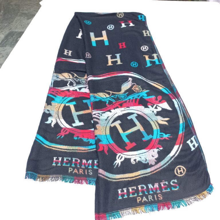 Authentic Hermès Paris luxury accessory with iconic embroidered H logo - vintage collectible fashion item